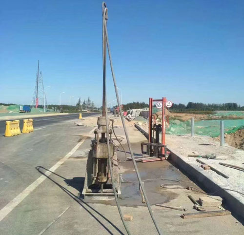 民丰公路高聚物注浆加固